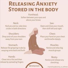 release that anxiety ✌🏽 Somatic Pilates, Witch Activities, Holistic Yoga, Mental Health Facts, Burn Out, Mental And Emotional Health