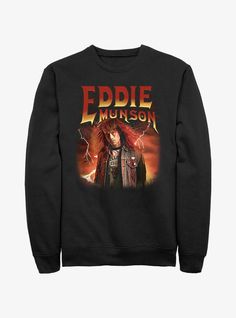 50% Cotton  50% PolyesterWash cold; dry lowImportedListed in men's sizes Stranger Things Eddie Munson, Stranger Things Eddie, Hawkins Indiana, Hellfire Club, Graphic Pullover, Eddie Munson, Club Sweatshirts, Stranger Things Season, Fun Sweatshirts