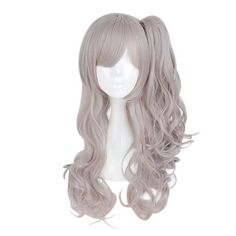 Item Function: 1. Good Quality: Gray wigs for women with stylish design and outstanding looking. Made of heat resistant synthetic fiber, soft touch, and natural looking, just like your own real hair. Wigs for women with very stylish designs and pretty looking, make you more beautiful and confident, you will get tons of compliments with this cute wig. The comfortable wig cap with 2 adjustable straps, you can adjust its size to fit your head. The size fits most people. 2. Breathable Net: Breathabl Brown Ponytail, Christmas Party Hairstyles, Hair Sketch, Grey Wig, Girls Frontline, Wig Making, Hair Reference, Full Wigs, Wigs For Women