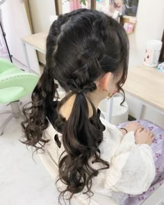 Cute Ponytail Hairstyles For Long Hair, Doll Like Hairstyles, Hairstyles Hair Up, Cute Hair Up Styles, Styles For Thick Hair, Trending Hairstyles For Women, Christmas Hairstyles For Women, Cute Hair Ideas, Hair Styles Cute