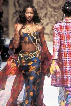 Look 80s, Mode Hippie, Linda Evangelista, Chanel Spring, Christy Turlington, Cindy Crawford