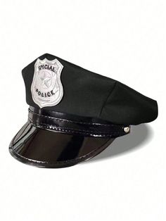 1pc Police Hat, Uniform Prop Cap, Suitable For Party Accessories Multicolor Casual,Glamorous   Polyester  Baseball Cap   Kids Accessories, size features are:Bust: ,Length: ,Sleeve Length: Erving Goffman, Police Hat, Flat Top Hat, Police Costume, Uniform Accessories, Police Women, Cool Costumes, Kids Sleepwear, Party Accessories