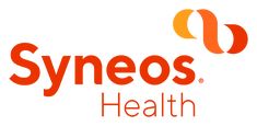 the synos health logo is shown in red and orange, on a white background