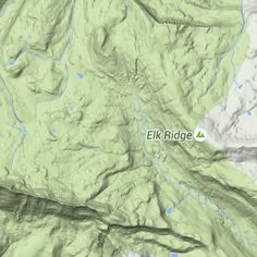 a map of elk ridge with the location marked in green on it's left side