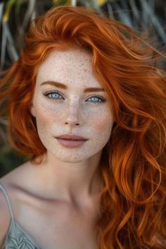 Women With Freckles, I Love Redheads, Beautiful Freckles, Colorful Hair, Braids For Black Women