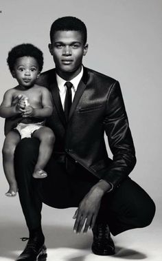 Black Man, Family Photoshoot, Suit And Tie, Judo, Black Love, Father And Son