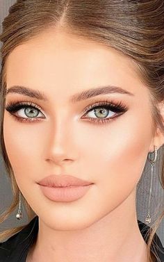 Evening Eye Makeup, Wedding Eye Makeup, Brunette Makeup, Most Beautiful Eyes, Beautiful Eye Makeup, Nude Makeup, Nose Job