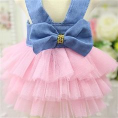 Dog Tutu Dress, Girl Dog Clothes, Dog Wedding Dress, Gonna In Tulle, Bowknot Dress, Dog Tutu, Puppy Costume, Puppy Dress, Big Dresses