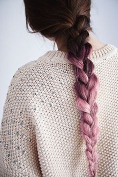 Purple Ombre Hair Ombre Braid, Grunge Hair, Hair Envy, Dream Hair, Ombre Hair