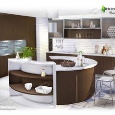 Released on July 2016 by SIMcredibledesigns.com Modern Kitchen Set, Living Room Sims 4, Casas The Sims 4, Sims Building, Sims 4 Cc Furniture, Sims 4 Mods Clothes