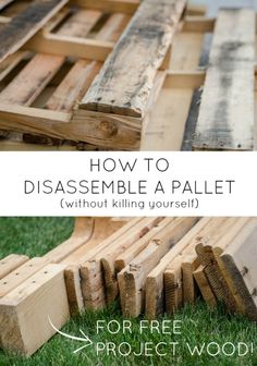 How to disassemble a pallet without killing yourself! SO Helpful! Pallet Decks, Pallet Home Decor, Eco Friendly Diy, Used Pallets, Pallet Creations, Recycled Pallets, Pallet Crafts, Diy Holz, Wood Pallet Projects