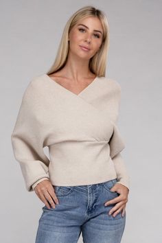 Elevate your sweater game with this high-quality viscose pullover. Crafted for both comfort and style, this sweater features a unique cross-wrap design on both the front and back, giving it a fashionable edge. The use of viscose ensures a luxurious and soft feel against your skin. *Color may vary slightly due to monitor resolutionModel is wearing a SmallModel SpecsHeight: 5'8"Bust: 34D Waist: 24"Hips: 37" Style: Effortless Elegance Print / Pattern: Solid Silhouette: Pullover Sweater Fit: Regular Luxury Long Sleeve Beige V-neck Sweater, Skin Model, Sweater Fits, Sand Beige, Effortless Elegance, Neck Wrap, Wrap Sweater, China Fashion, Sheer Fabrics