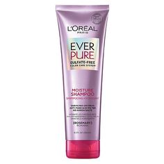 L'Oreal Paris Everpure Moisture Sulfate Free Shampoo for Dry Hair | Walgreens Red Colored Hair, Drugstore Shampoo, Shampoo For Fine Hair, Rosemary Oil, Moisturizing Conditioner, Best Shampoos, Hair Essentials, Sulfate Free Shampoo, Moisturizing Shampoo