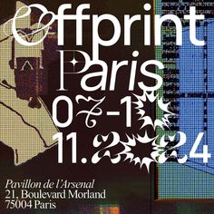 an advertisement for the effprint paris exhibition