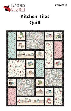 the kitchen tiles quilt pattern is shown