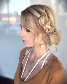 19 Gorgeous Braided Updo Hairstyles You Must Try Waterfall Braid Updo, Braided Updo Hairstyles, Braid Bun Updo, Fishtail Braid Updo, Dutch Braid Updo, Chignon Updo, Braided Chignon, Fishtail Braid Hairstyles, Loose Updo