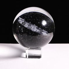 3D Crystal Solar System Globe LED Light - My Aashis 3d Solar System, Planet Lamp, Astronomy Gift, Solar System Planets, Engraved Crystal, 3d Crystal, 3d Modelle, Milky Way Galaxy, Touch Switch