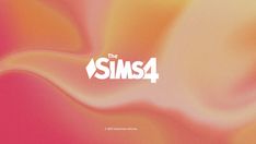 an abstract background with the words the sims4 on it