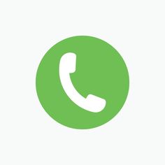 a green phone icon with the call button on it's left side and an arrow pointing