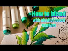 how to blend with alcohol - based markers for art and crafting using alot of colored pencils