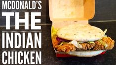 *NEW* McDonald's The Indian Chicken In A Garlic Naan Indian Mcdonalds, Garlic Naan, Indian Chicken, Naan, Ipa, Garlic