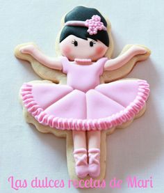 Bailarina Princess Cookies, Cookies Decoradas, Cupcakes Decorados, Pretty Cookies, Cookies For Kids, Sweet Cookies