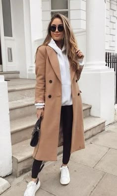 Coat Outfit Casual, Winter Mode Outfits, Adrette Outfits, Pastel Outfit, Trendy Fall Outfits, Casual Winter Outfits