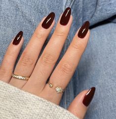 750 - fudgsicle Milk Chocolate Brown Nails, Fudgsicle Nail Color, Dnd 750 Fudgsicle, Fudgesicle Nail Color, Dnd Chocolate Nails, Dnd Fudgesicle Nails, Brown Red Nail Polish, Chocolate Colored Nails, Dark Brown Red Nails