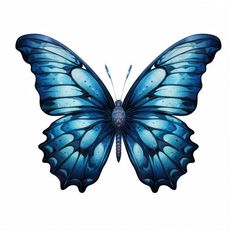 Top-Quality Blue Butterfly Clipart: Chiaroscuro Art Style, Vector, 4K Blue Butterfly Art, Chiaroscuro Art, Butterfly Clipart, Butterfly Dragon, Beautiful Tattoos For Women, Butterfly Artwork, Blog Banner, Butterfly Illustration, Butterfly Clip Art