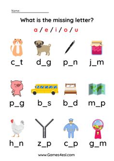 the missing letter worksheet for children