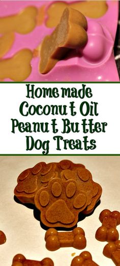 homemade coconut oil peanut butter dog treats