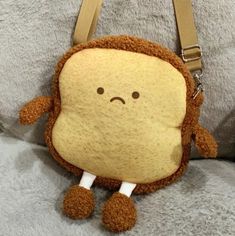 Kawaii Bread, Kawaii Handbags, Kawaii Bag, Kawaii Backpack, Bread Toast, Kawaii Plush