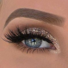 Wedding Makeup For Blue Eyes Glitter, Bridesmaid Makeup Glitter, Concert Eye Makeup Looks, Makeup Ideas For Black Formal Dress, Makeup Looks With Teal Dress, Beginner Eye Makeup Blue Eyes, Prom Hairstyles For Thinner Hair Up, Wedding Makeup Looks Hazel Eyes, Wedding Makeup Fairytale