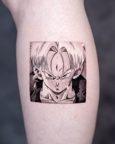 Trunks Dbz Tattoo, Trunks Tattoo, Trunks Dbz, Anime Tattoo, Tat Ideas, Anime Tattoos, Dragon Ball