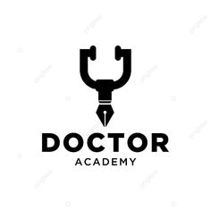 the doctor academy logo with a pencil in it