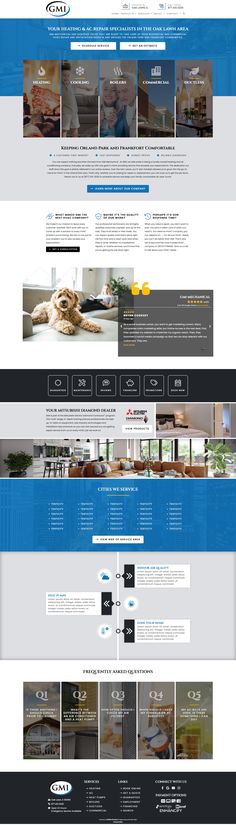 website, design, layout, modern, clean, lines, chicago, black, grey, blue, branding, HVAC, marketing Website Design Layout, Modern Website, Web Layout Design, Web Layout, Community Service, Design Layout