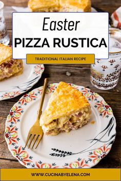 A slice of Italian Easter pie. Easter Pie, Pizza Rustica, Italian Easter, Italian Meats, Easy Pizza, Savory Pie, Family Recipe