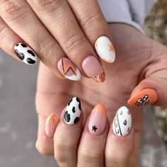 Nail Designs Western Cowgirl, Western Nails Short, Nail Ideas Western, 21st Birthday Nail Ideas, Western Fall Nails, Country Nail Designs, Cowgirl Nails, Country Acrylic Nails, Rodeo Nails