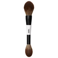 A dual-ended brush that seamlessly applies and blends bronzer or powders.Brush Formulation: Powder Brush Coverage: Buildable Brush Handle Length: 3.54 inchesBristle Type: Synthetic and Natural BlendIngredient Callouts: It is cruelty-free.What Else You Need to Know: This double-ended, multiuse brush features large, fluffy hairs and a custom tapered shape, perfect for picking up and applying powders and bronzer with minimal fallout. It features the highest-quality patent-pending hairs, which mimic Lip Jelly, Laura Mercier Tinted Moisturizer, Drugstore Mascara, Sephora Sale, Face Makeup Brush, Makeup Beginners, Sephora Beauty, Shop Makeup, Lip Brush