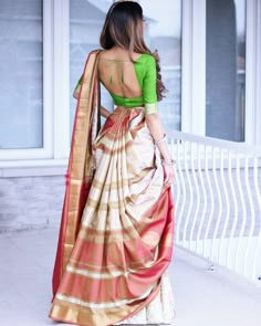 1,914 Likes, 18 Comments - Tia (@tiabhuva) on Instagram: “This drape is all about the back To learn how to do this drape - click the link in my bio ❤” Draping Ideas, Different Types Of Sarees, Saree Drapes, Saree Drape, Mehendi Outfit, Draping Styles, Saree Draping Styles