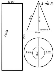 a diagram showing the area and height of a triangular, with measurements for each side