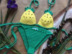 Crochet pineapple boho swim suit 100% cotton | Etsy Green Cotton Swimwear For Summer, Crochet Swimwear For Beach Party, Crochet Beachwear Swimwear For Vacation, Beachwear Crochet Swimwear For Vacation, Crochet Swimwear For Beachwear Vacation, Crochet Swimwear For Beach Party In Beach Season, Crochet Swimwear For Poolside Vacation, Crochet Swimwear For Beach Party During Beach Season, Crochet Swimwear For Summer Beach