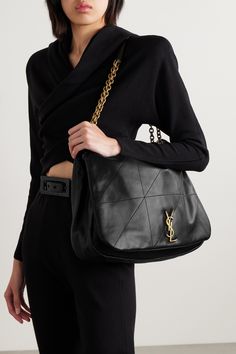 When you invest in a SAINT LAURENT bag, you take home a small piece of the maison's illustrious legacy. This 'Jamie' style has been crafted in Italy from supple quilted leather and embellished with the unmistakable 'YSL' logo. The gold-tone chain strap has a generous drop, so it'll slip comfortably over your shoulder. Ysl Tote Bag, Ysl Tote, Bag Names, Bag Obsession, Saint Laurent Bag, Fall Shopping, Quilted Leather, Lambskin Leather, Net A Porter