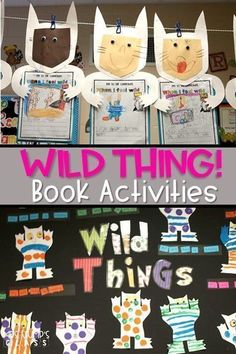 the wild thing book activities are great for kids to do with their own animal friends