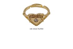 Quantity: 4 Pieces Per Pack Color: 18k Gold Plated E-Coated - Clear CZ Size: 10.3mm x 21.5mm Material: Brass - Cubic Zirconia Description: Cubic Zirconia Heart Ring *E = Electrophoresis Plating Simple Cute Rings, Heiress Aesthetic, Unisex Rings, Wholesale Jewelry Supplies, Heart Rings, Rings For Girls, Unisex Ring, Cute Rings, Gold Plated Rings