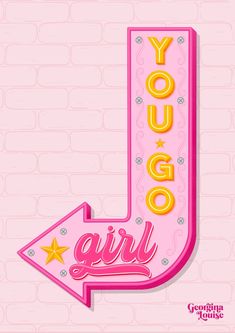 the letter i is for yogurt girl with an arrow and stars on it