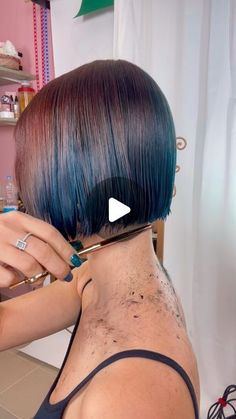 Short Bob With A Fringe, Bob Behind Ears, Short Hairstyle Women Bobs, Sharp Bob Haircut With Fringe, Growing Out Bob Haircut Ideas, How To Cut A Bob Yourself Step By Step, Short Edgy Bob Haircuts, Short Pixie Haircuts 2024, Short Neck Haircut