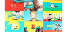 a collage of various images with the same person in different colors and numbers on them