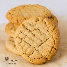 three cookies stacked on top of each other