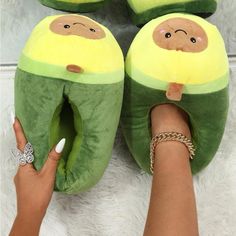 Super Cute And Stylish Ships In 5-10 Business Days Shein Slippers, Avocado Slippers, Avocado Shoes, Novelty Slippers, Cartoon Avocado, Avocado Design, Fun Slippers, Cute Avocado, Cute Slippers